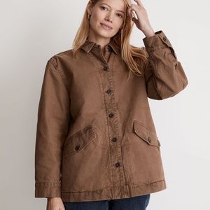 Madewell Garment-Dyed Crockett Canvas Jacket NWT